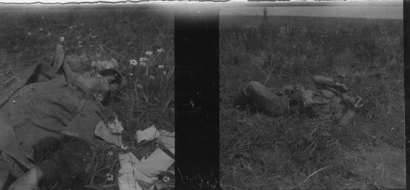 Убитый солдат, 1914 - 1917