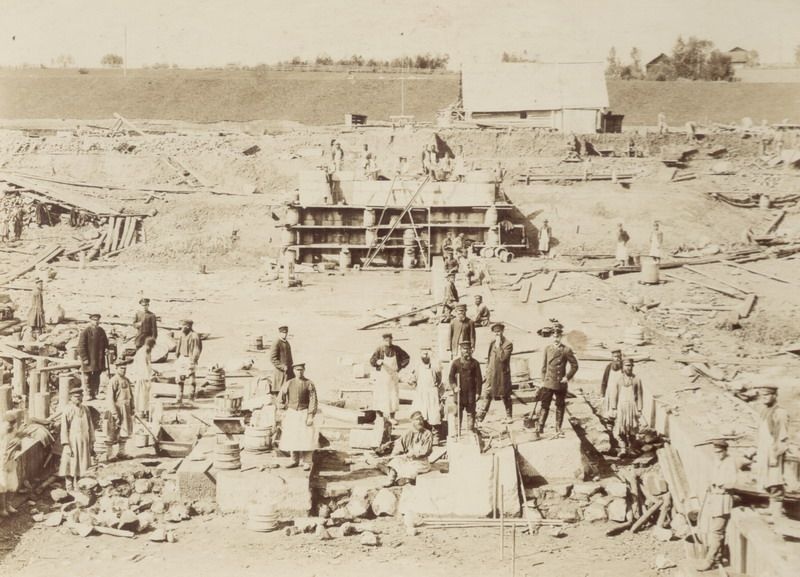 Флютбет плотины, 1900-е, г. Череповец и Череповецкий район