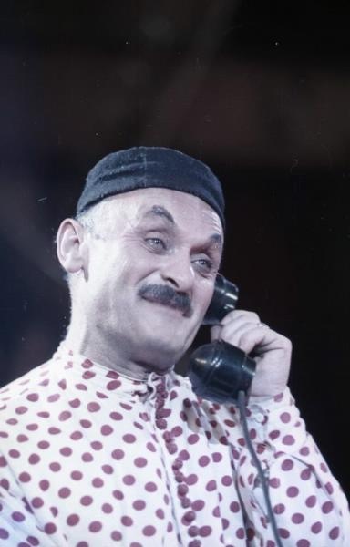 Грузинский цирк. Коверный Сандро Тедиашвили, 1960-е