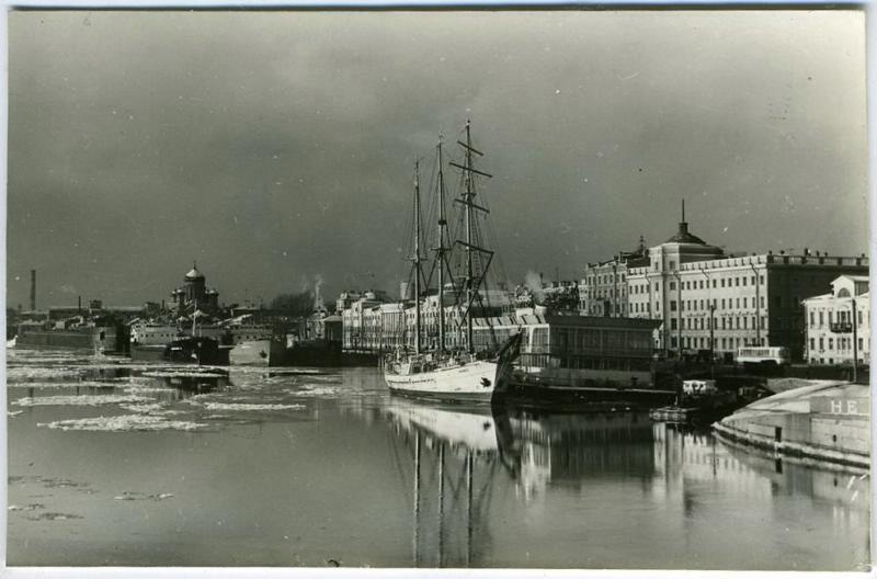 Нева в ноябре, ноябрь 1971, г. Ленинград. 