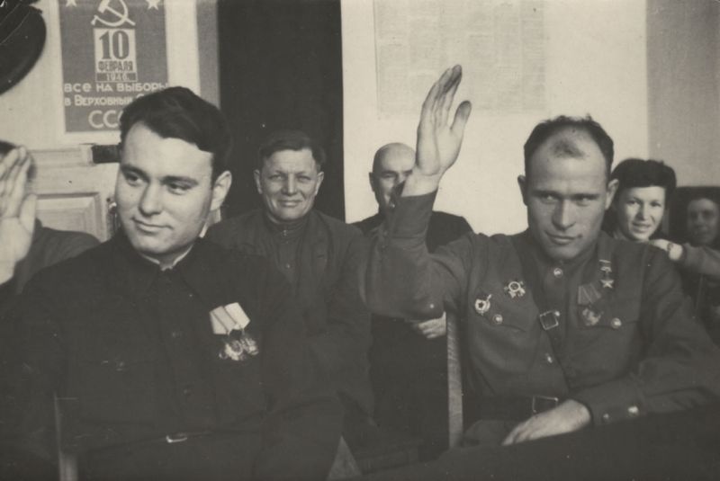Заседание окружной комиссии по утверждению протокола голосования, 1946 год, г. Касимов и Касимовский район