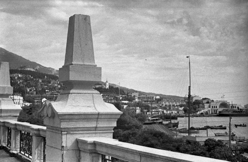 Набережная и морской вокзал, 1932 - 1939, Крымская АССР, г. Ялта