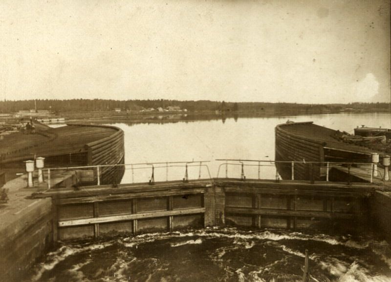 Шлюз на реке Шексне, 1900-е, г. Череповец и Череповецкий район