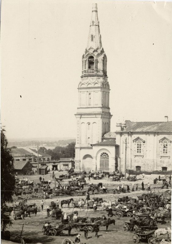 Торговая площадь у Вознесенского собора, 1930-е, г. Касимов