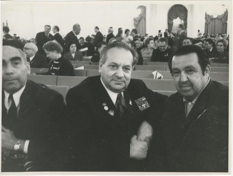 В.А. Темин в зале заседаний, 1970-е