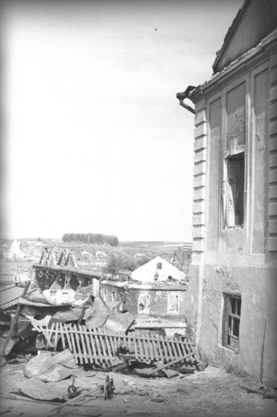 Дом и руины, 1943 год, Смоленская обл.