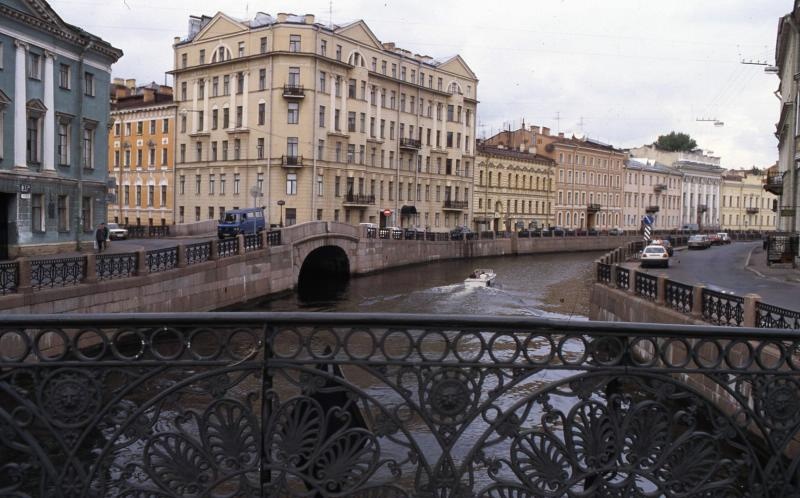 Река Мойка.  Набережные, 1995 год, г. Санкт-Петербург