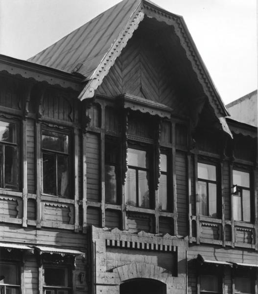 Дом Ушакова, 1970-е, г. Москва. Собственный дом архитектора Петра Ушакова, 1900 год постройки. Не сохранился.
