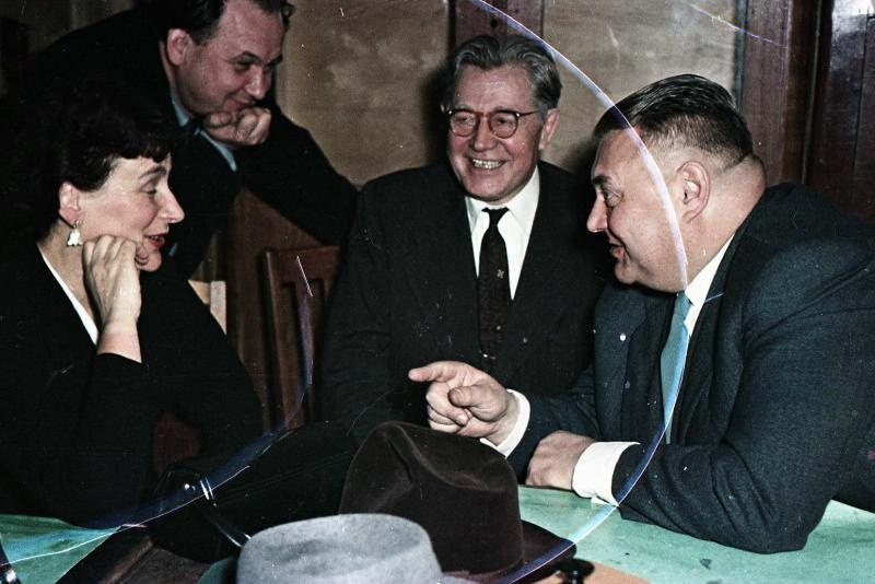 Писатели Алексей Сурков и Анатолий Софронов, 1951 - 1959, г. Москва