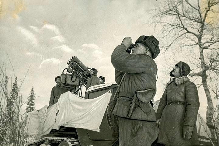 Герои финского похода. Зенитный расчет младшего командира А. К. Богатикова, 1940 год
