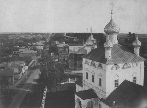 Троицкая улица в Вязниках, 1909 год, Владимирская губ., г. Вязники, Троицкая ул.