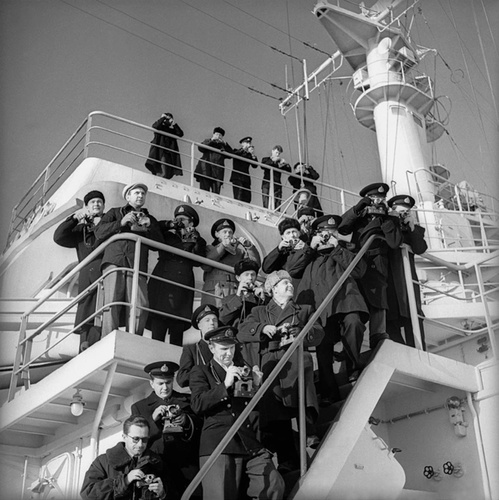 Фотокорреспонденты — участники первого рейса атомного ледокола «Ленин», 1959 год