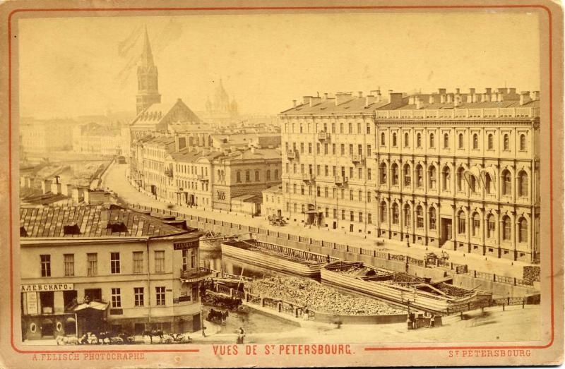 Панорамный вид, 1874 - 1878, г. Санкт-Петербург. Выставка «Петербург Достоевского» с этим снимком.&nbsp;