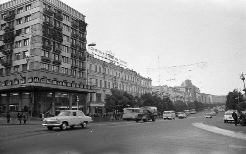 Крещатик, 1960-е, Украинская ССР, г. Киев