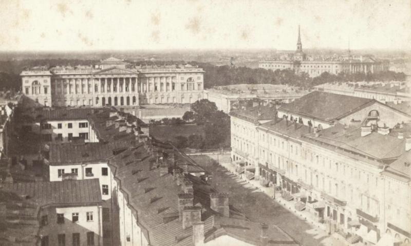 Михайловский дворец с башни Городской думы, 1867 - 1869, г. Санкт-Петербург