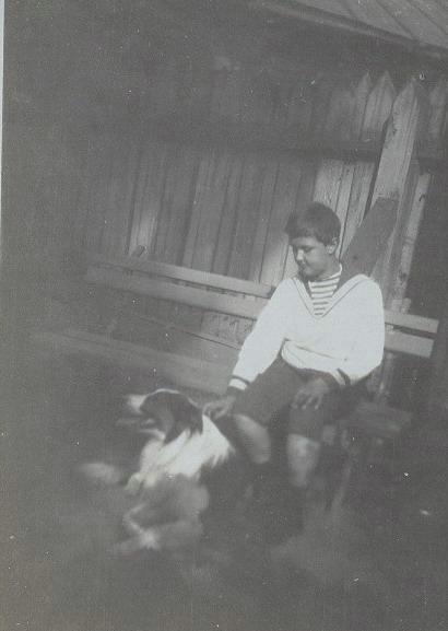 Портрет мальчика с собакой, 1900-е