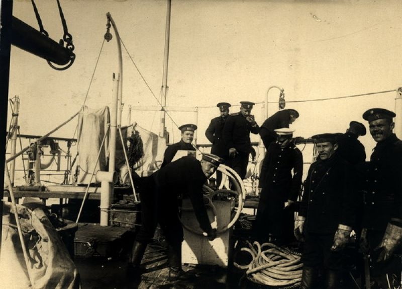 Водолазные работы на «Вайгаче», 1910 - 1915