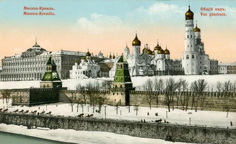 Московский Кремль. Общий вид, 1900-е, г. Москва. Видео «Царь-колокол» с этой фотографией.