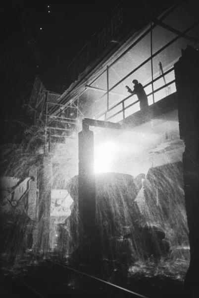 Ночная плавка чугуна, 1937 год, г. Магнитогорск