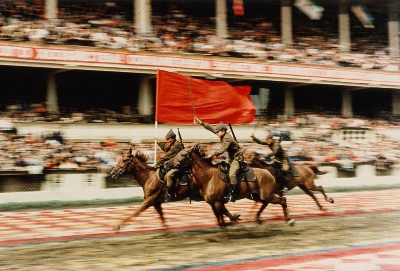 Красная кавалерия, 1967 год, г. Москва. Фрагмент представления на ипподроме.