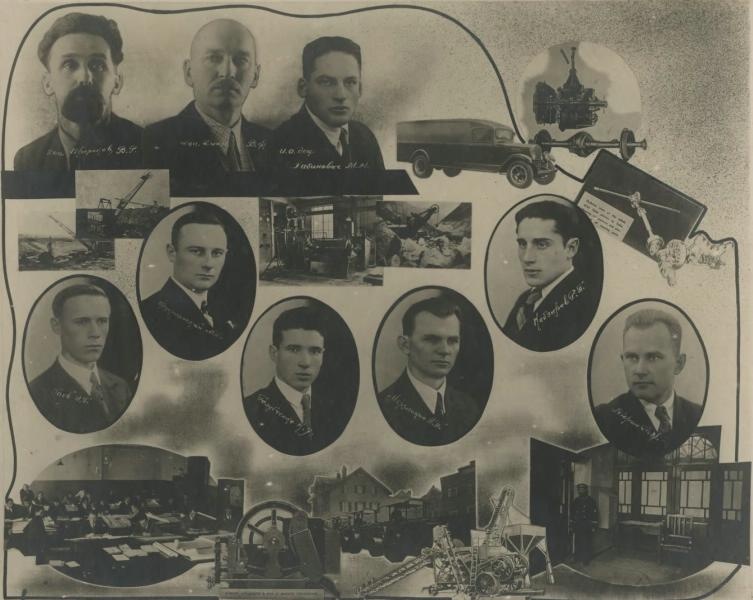 Выпускники автодорожного института, 1938 год, г. Ленинград