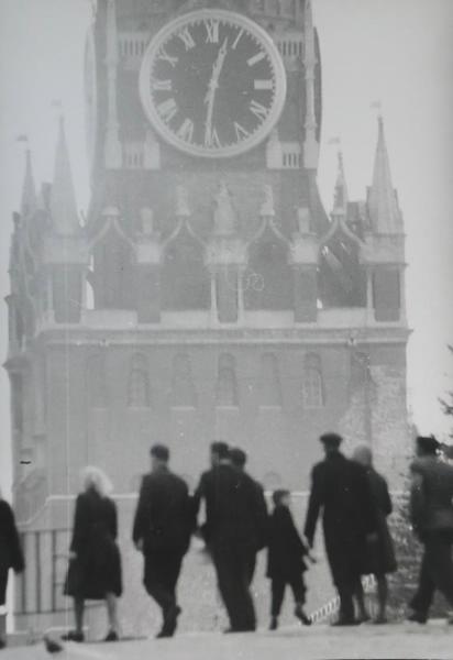 Москва, 1960-е, г. Москва. Выставка «Главные часы государства» с этой фотографией.