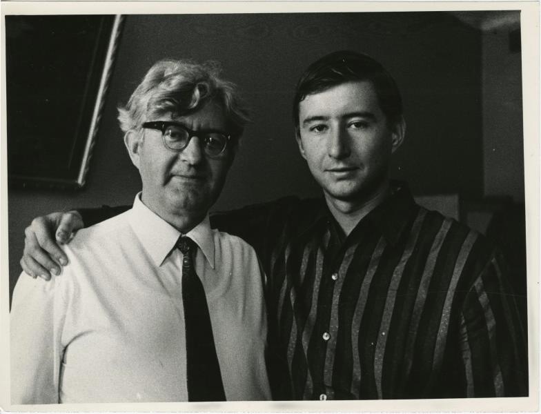 Писатель Владимир Лясковский (слева), 1970-е