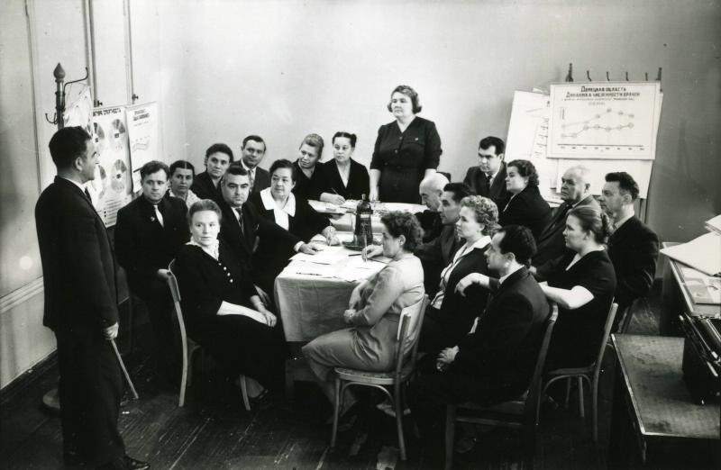 На совещании, 1955 - 1965, Украинская ССР, Донецкая обл.