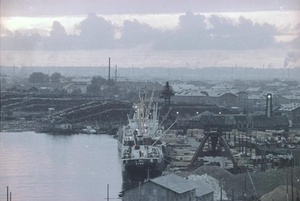 Порт. Северная Двина в сумерках, 1965 год, г. Архангельск
