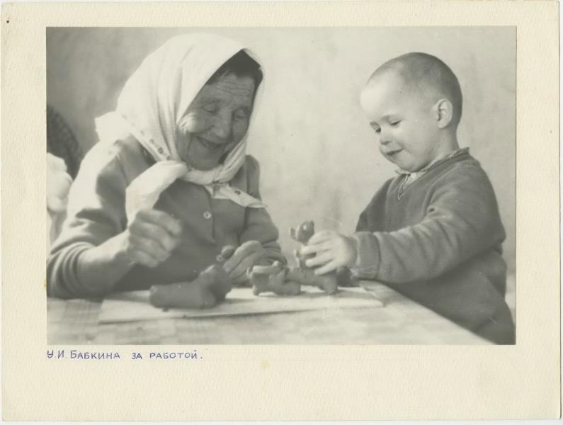 У.И. Бабкина за работой, 1960-е