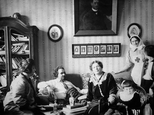 Писатель Николай Бердяев в доме Жуковских–Герцык, 1915 год, г. Москва