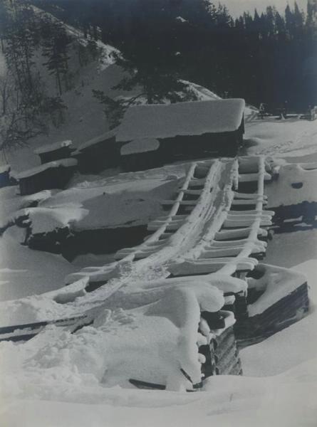 Зимний пейзаж, 1933 год, Карельская АССР