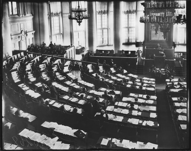 Заседание Государственной Думы I-го созыва в зале заседаний Таврического дворца, апрель 1906, г. Санкт-Петербург