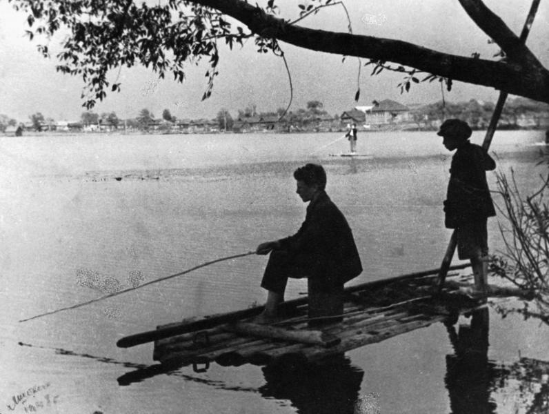 Рыбаки, 1948 год. Выставка «20 лучших фотографий Леонида Шокина» с этой фотографией.