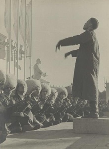 Дирижер туркменского народного ансамбля. ВСХВ, 1939 - 1941, г. Москва