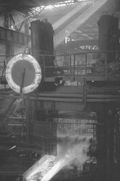 Блюминг. Прокат стали, 1937 год, г. Магнитогорск