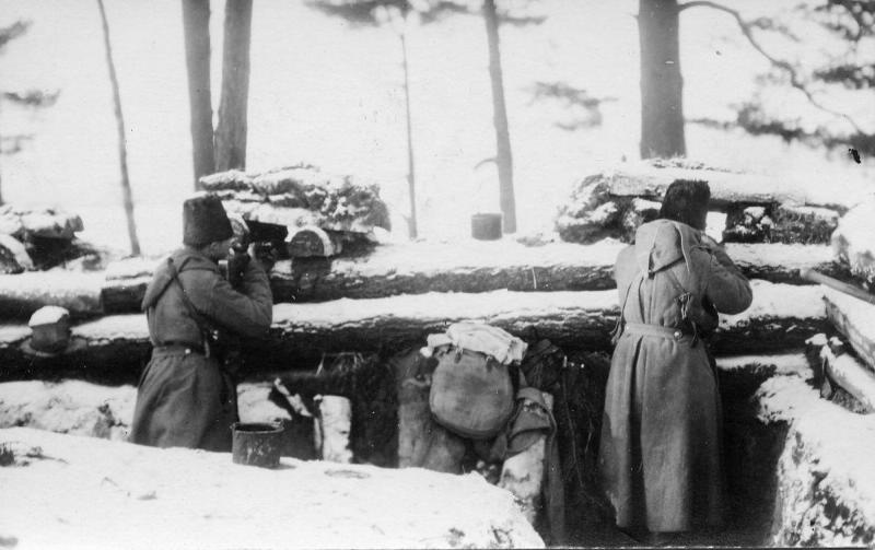 Окопы у деревни Лопухино, 1915 год, Калужская губ., дер. Лопухино