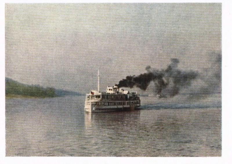 Выход парохода на Большую Волгу, 1955 год