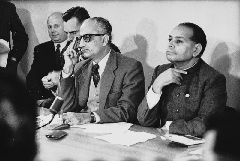 Пресс-конференция в информационном центре ООН в Москве, 29 сентября 1959, г. Москва