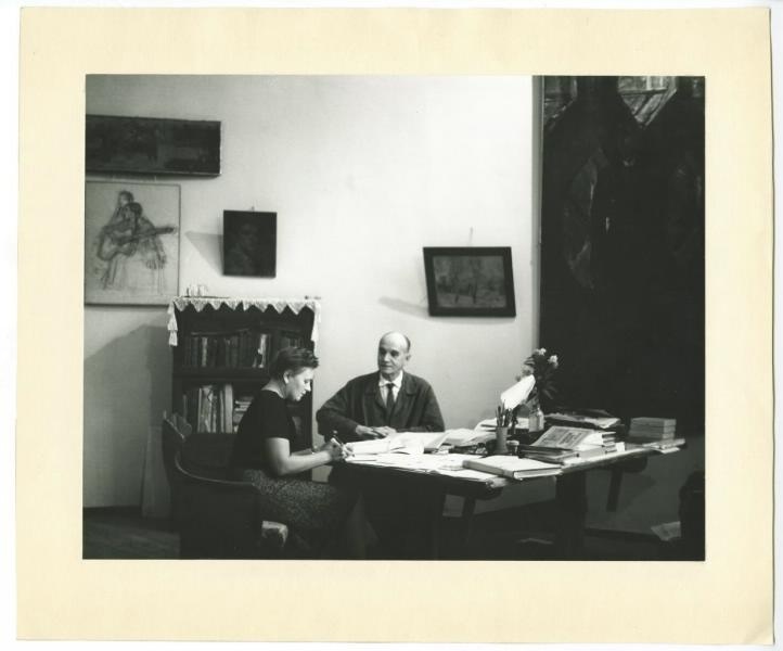 Архитектор Константин Мельников и искусствовед Лариса Жадова, 1965 год, г. Москва