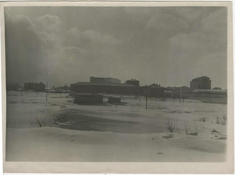 Финская война. Панорама поселка, 1939 год