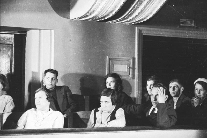Драмтеатр им. Пушкина. Стахановская ложа, 1937 год, г. Магнитогорск