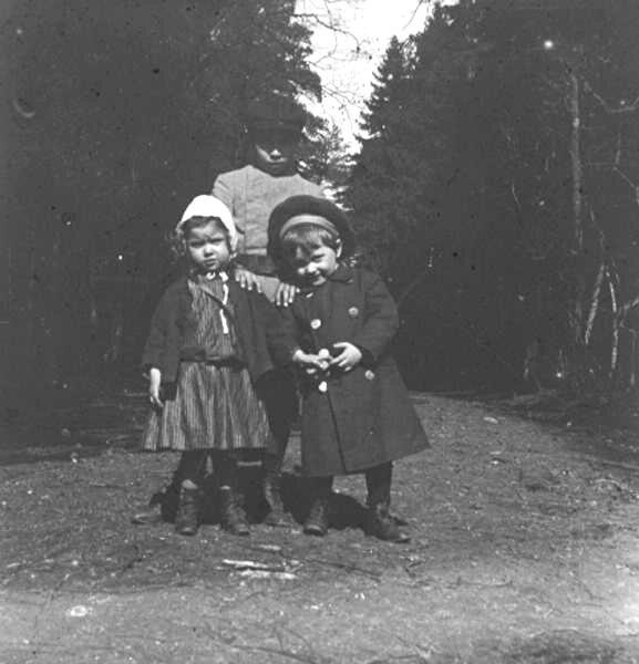 Дети в аллее парка, 1910-е
