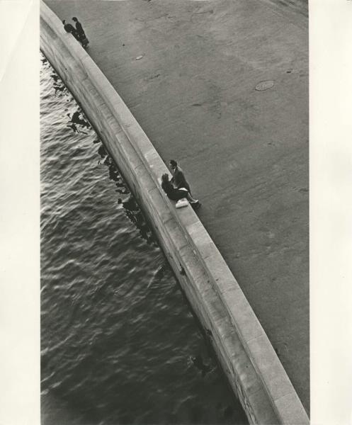 Москва-река. Вид с Каменного моста, 1961 год, г. Москва