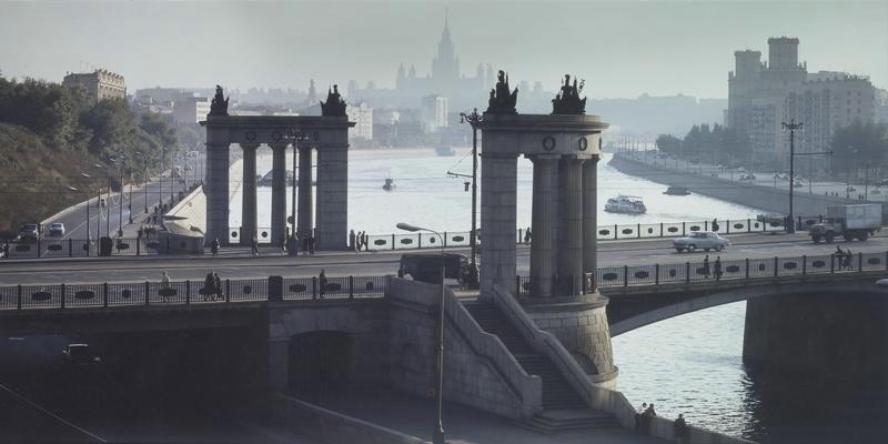 Бородинский мост, 1980-е, г. Москва. Выставка «Мосты Москвы» с этой фотографией.&nbsp;