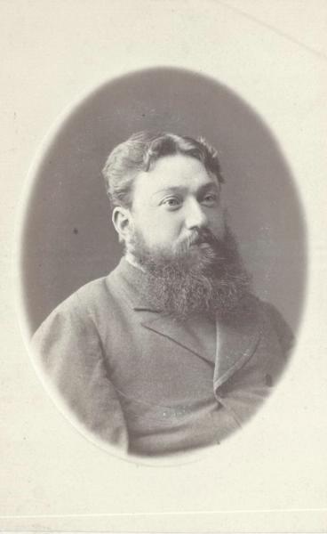 Портрет мужчины с окладистой бородой, 1880-е