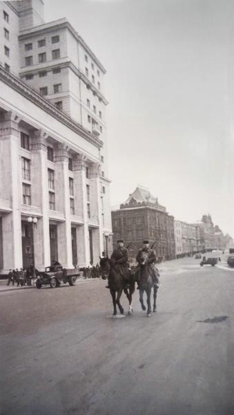 Конный патруль, 1941 год, г. Москва