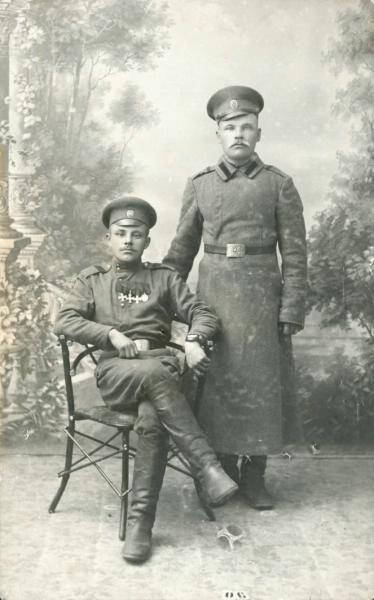 Портрет фельдфебеля и ефрейтора Российской императорской армии, 1914 - 1917