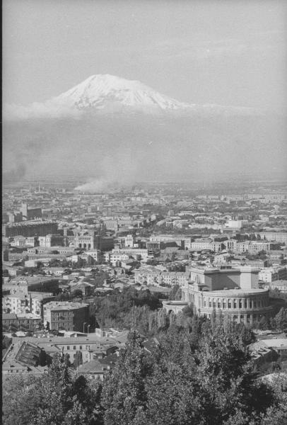 Ереван и гора Арарат, 1960-е, Армянская ССР, г. Ереван