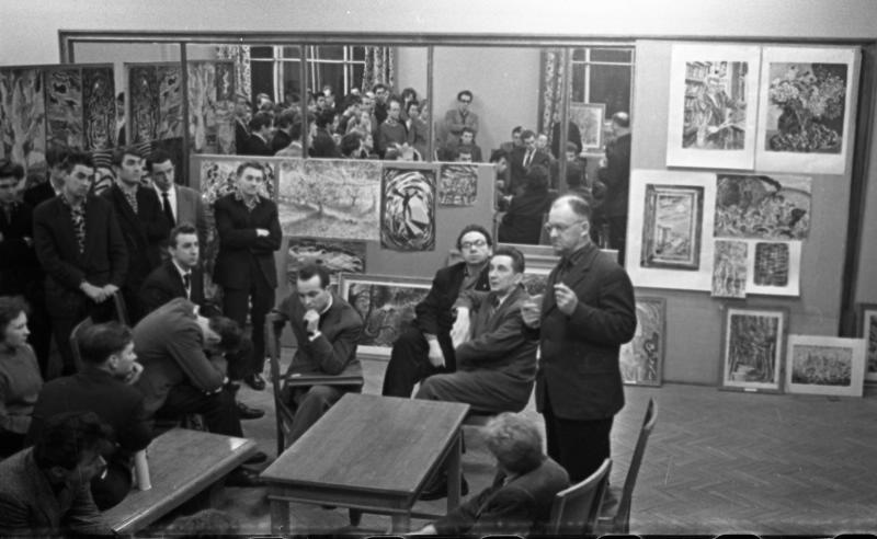 Дискуссия на художественной выставке, 1963 - 1964, г. Москва